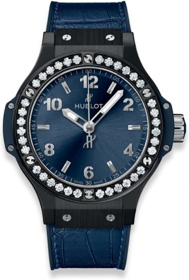 Cheap HUBLOT BIG BANG CERAMIC BLUE DIAMONDS 38MM 361.CM.7170.LR.1204 replica watch for sale